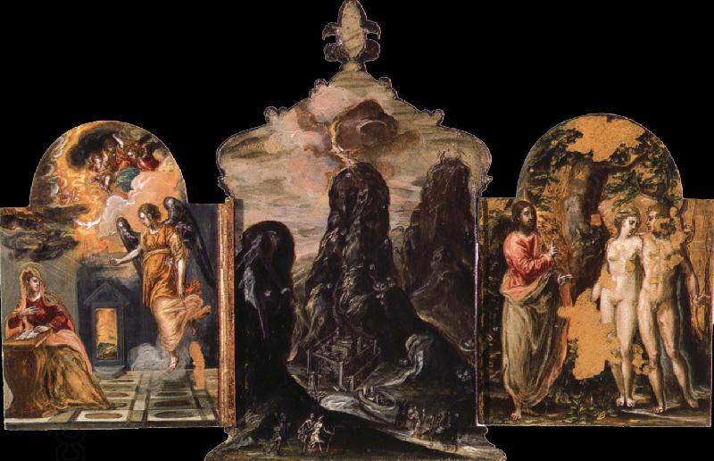 El Greco The Modena Triptych China oil painting art